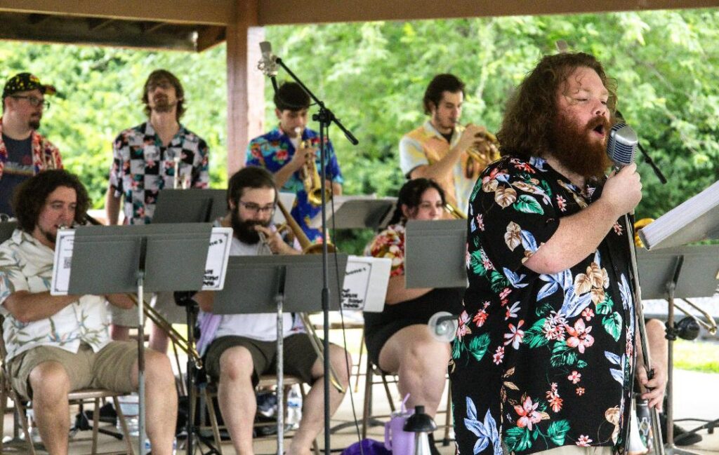The Original Skazz Band performing on stage